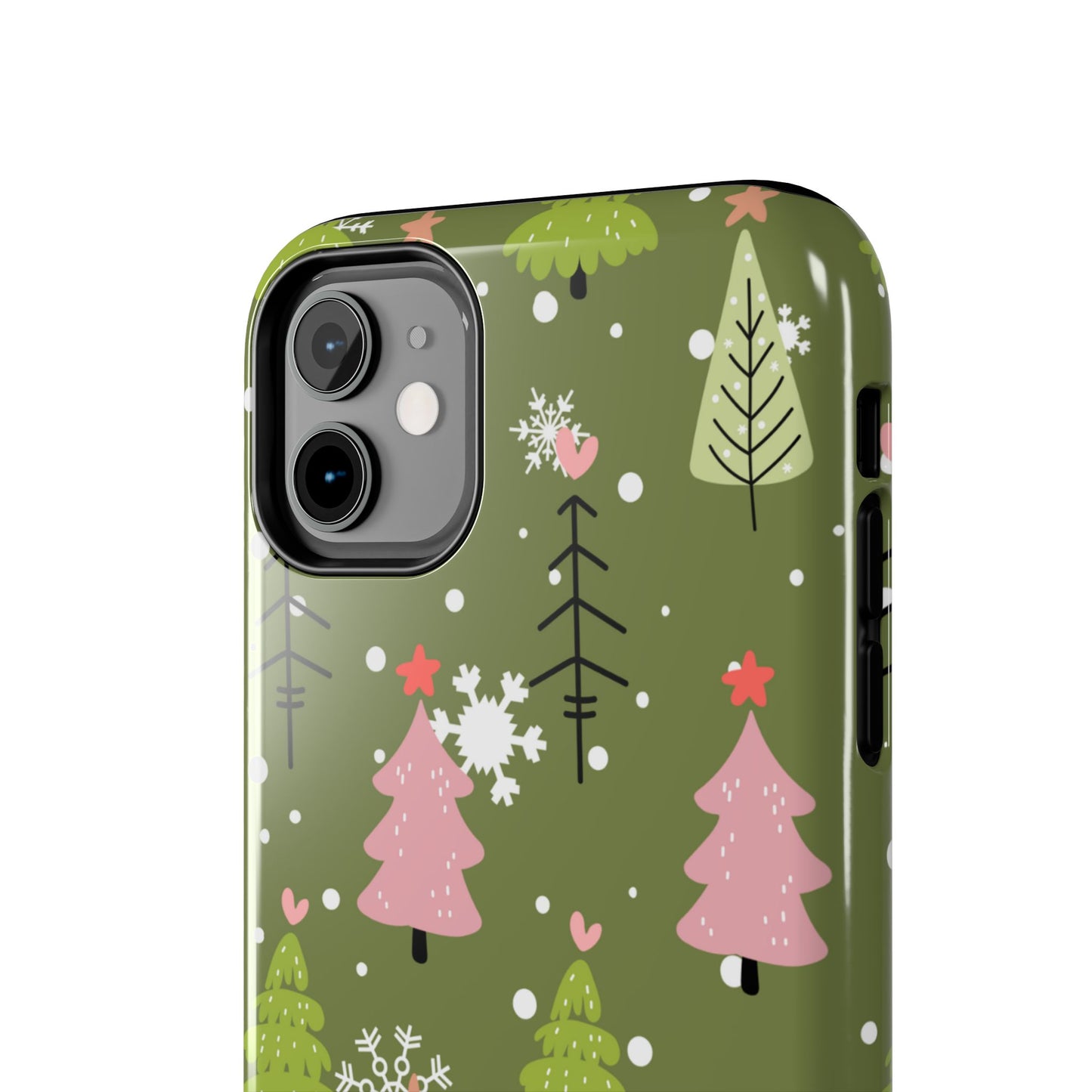 Whimsical Christmas Tree Pattern – iPhone Series Case