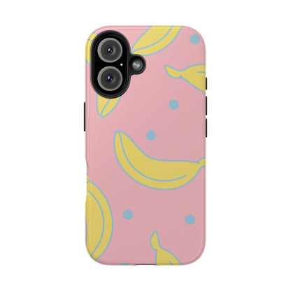 Pink Banana Pop iPhone Case – Cute Pastel Design with Fun Retro Vibe