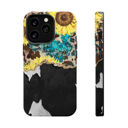 Rustic Sunflower Leopard Glam - MagSafe iPhone Series Case