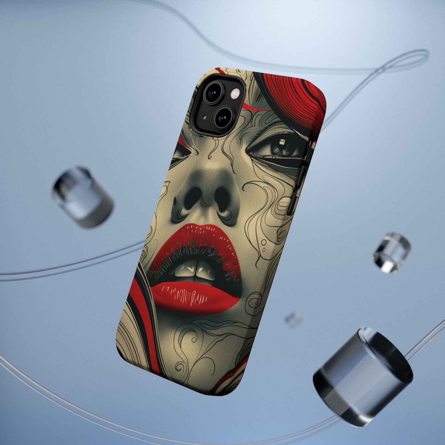 Bold Beauty Red Lips iPhone Case