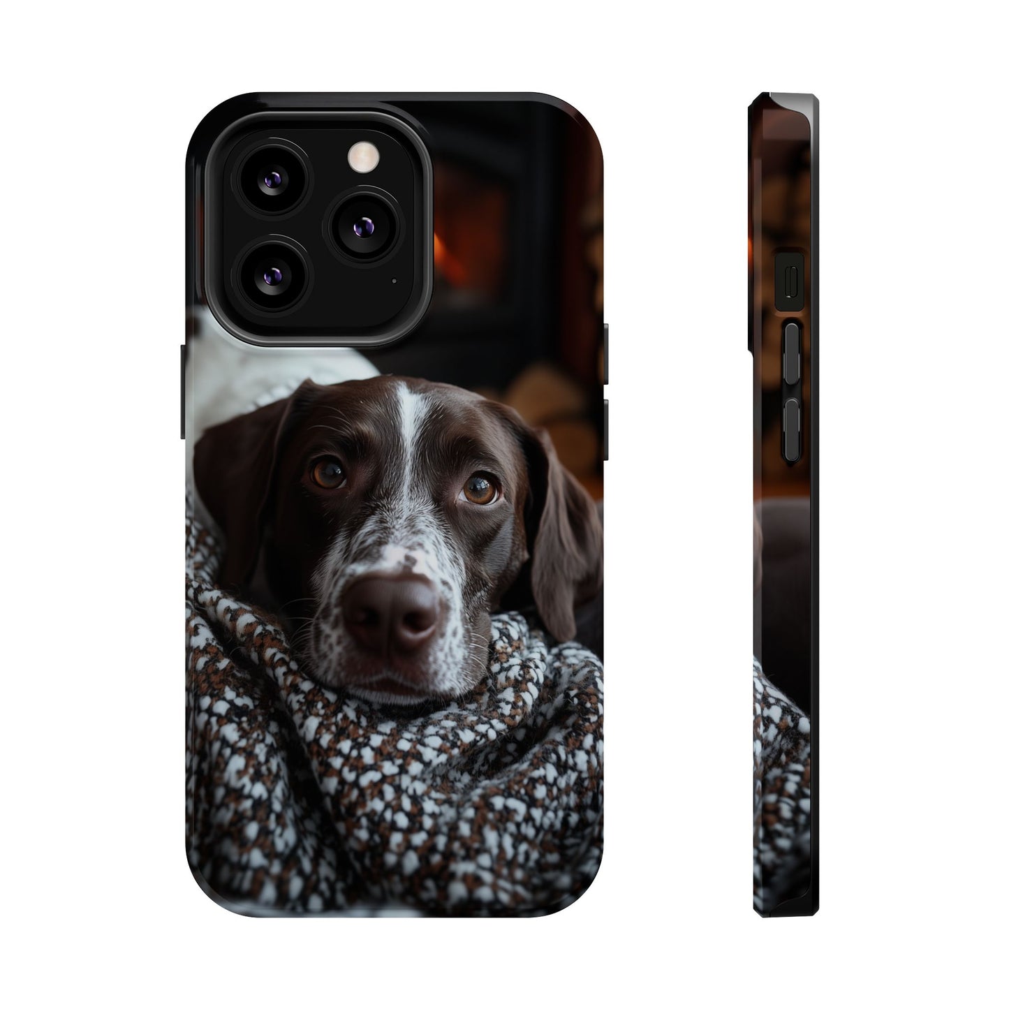 Majestic German Shorthaired Pointer MagSafe iPhone Case – Sunset Prairie Design