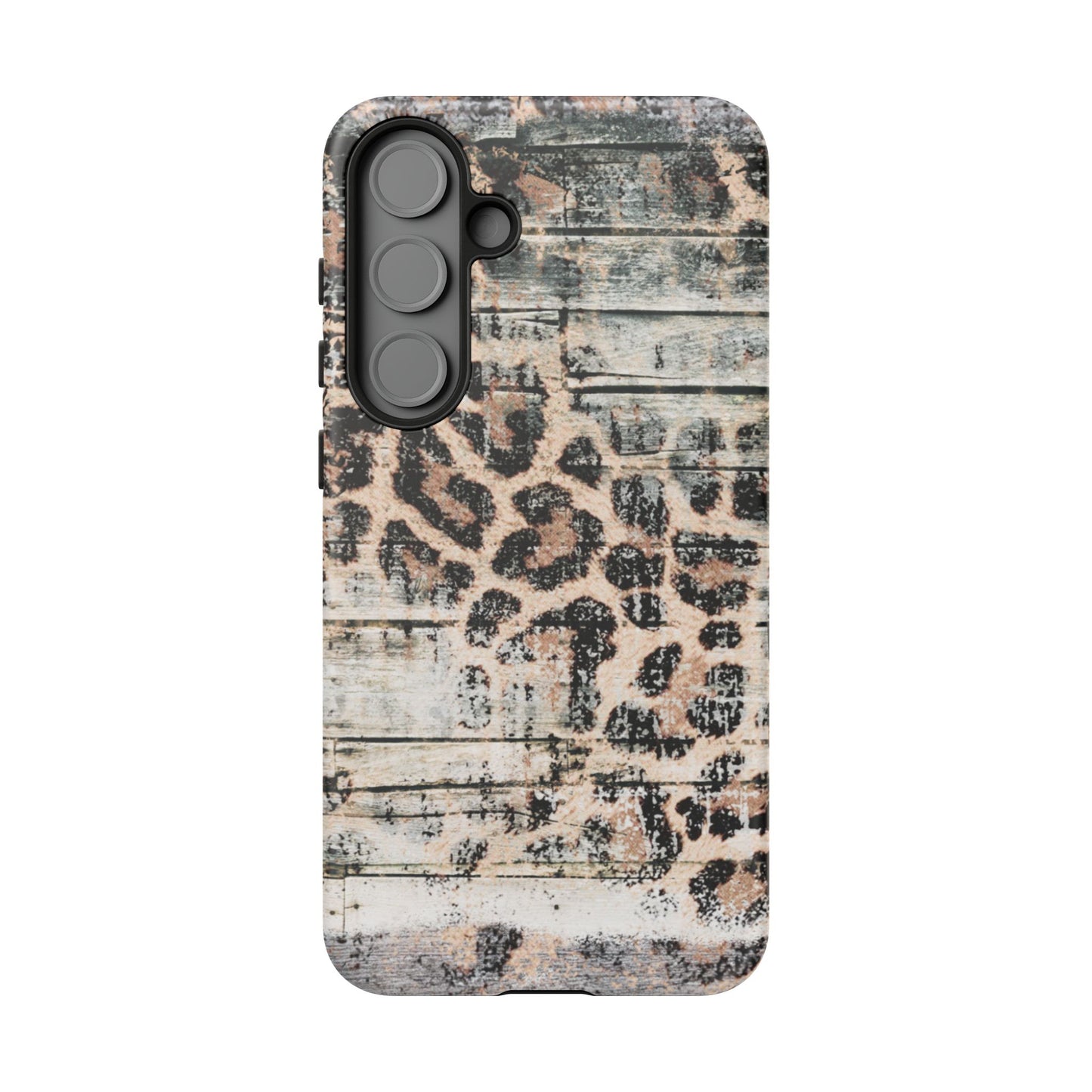 Rustic Leopard Wood Print - iPhone Series Case