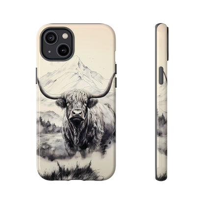 Highland Cow Western iPhone Case