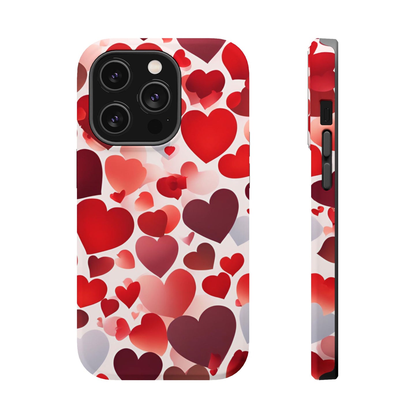 MagSafe Case: Romantic Red Heart Gradient Case