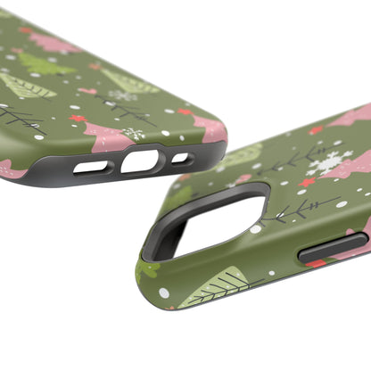 Whimsical Christmas Tree Pattern – MagSafe Phone Series Case