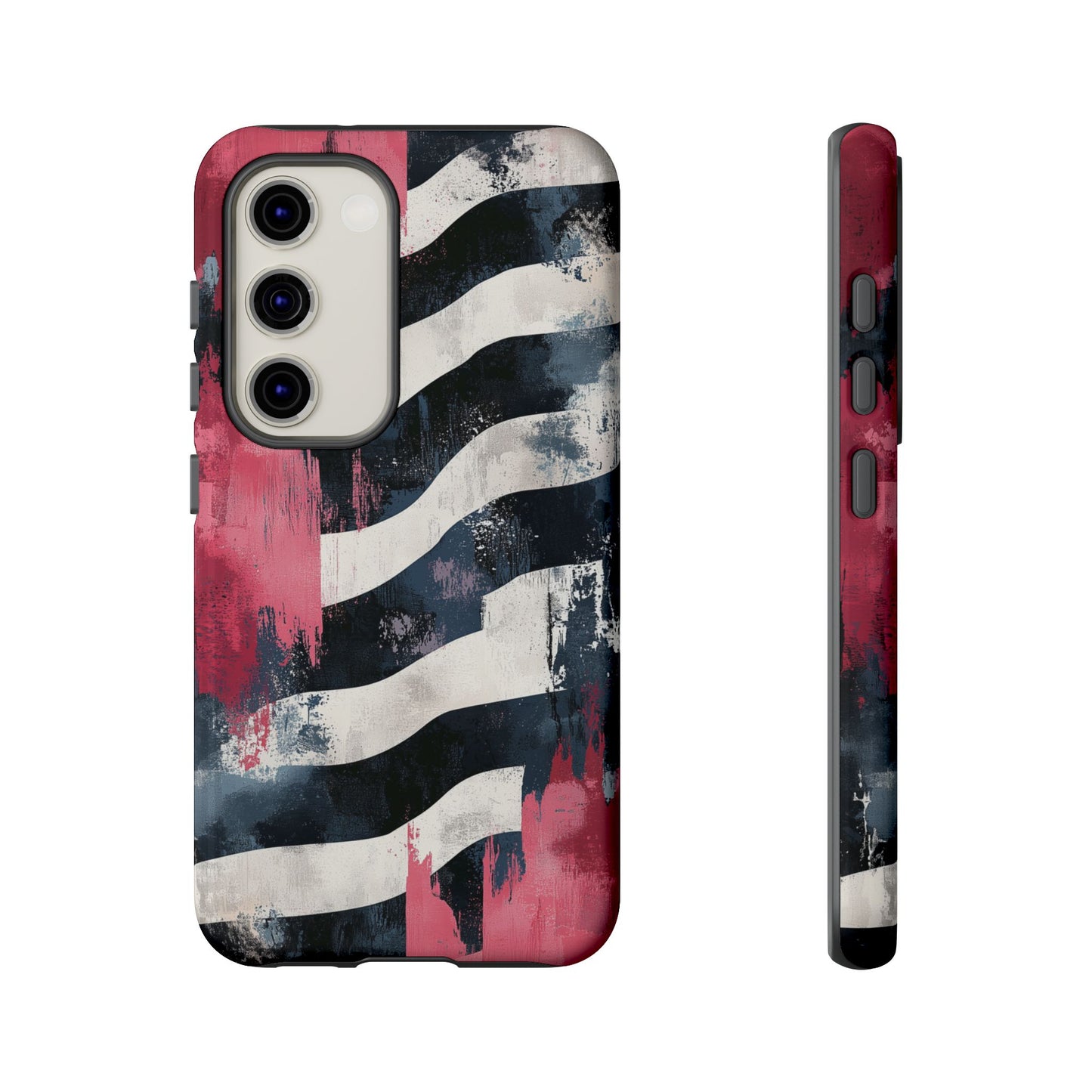 Blood Zebra Samsung Case – Bold Red & Black Pattern