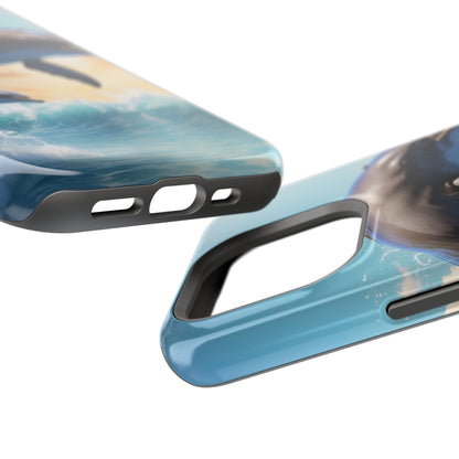 Dolphin Galaxy Splash - MagSafe-Compatible Case