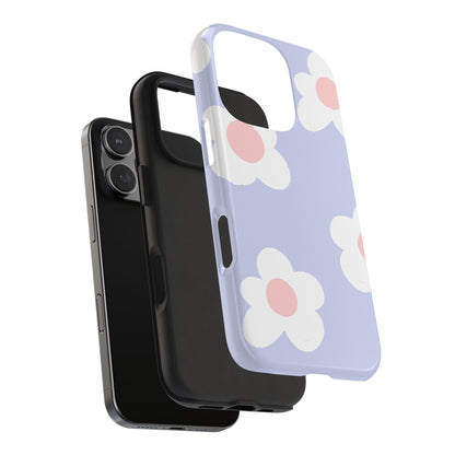 Retro Daisy Pastel Tough iPhone Case – Durable Design with Soft Matte Finish