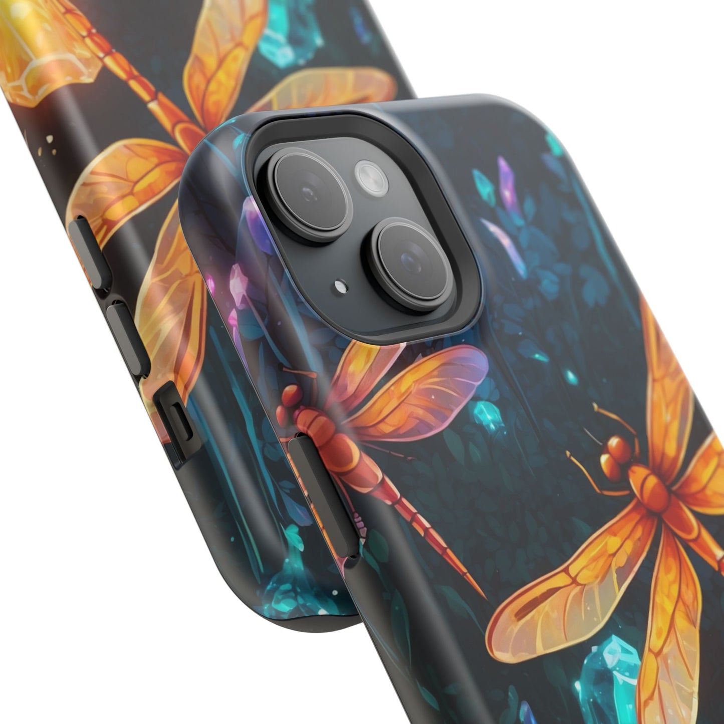 Mystical Dragonflies & Crystals – MagSafe iPhone Series Case