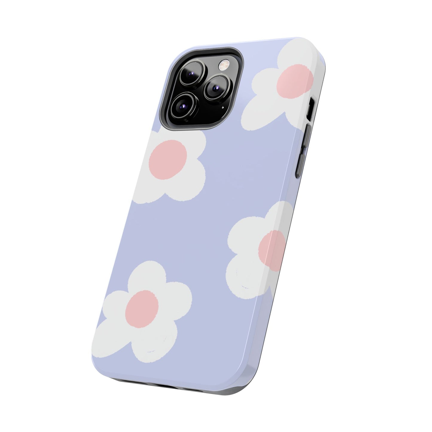 Retro Daisy Pastel Tough iPhone Case – Durable Design with Soft Matte Finish