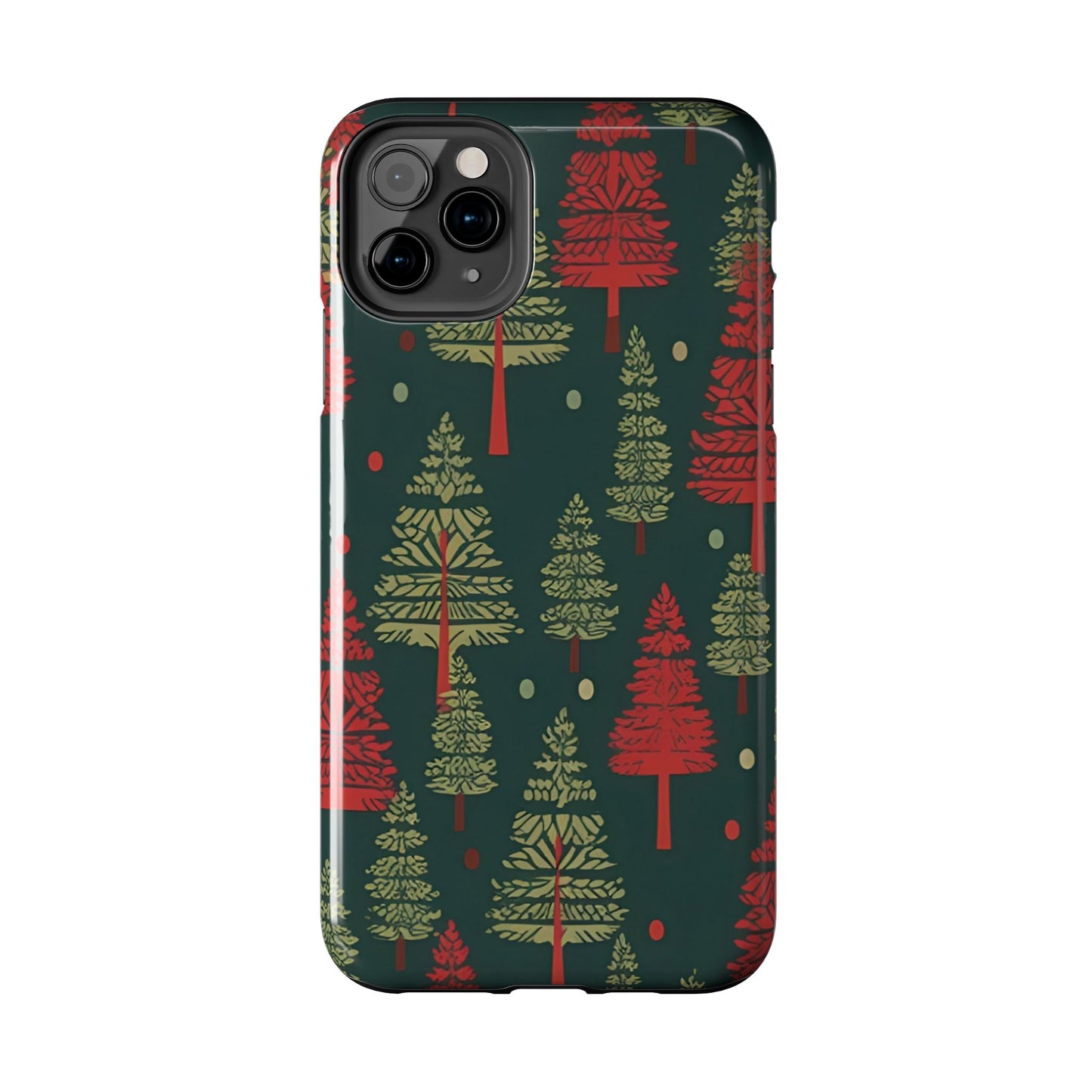 Retro Christmas Trees Pattern - iPhone Series Case