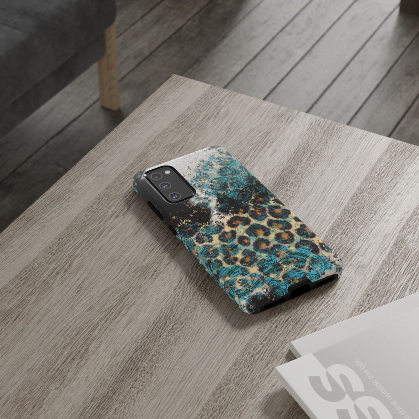 Turquoise Paisley Cowhide Leopard - Samsung Galaxy Series Case