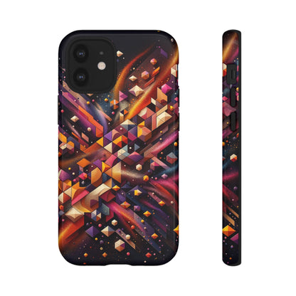 Vibrant Geometric Case | Futuristic Cosmic Art