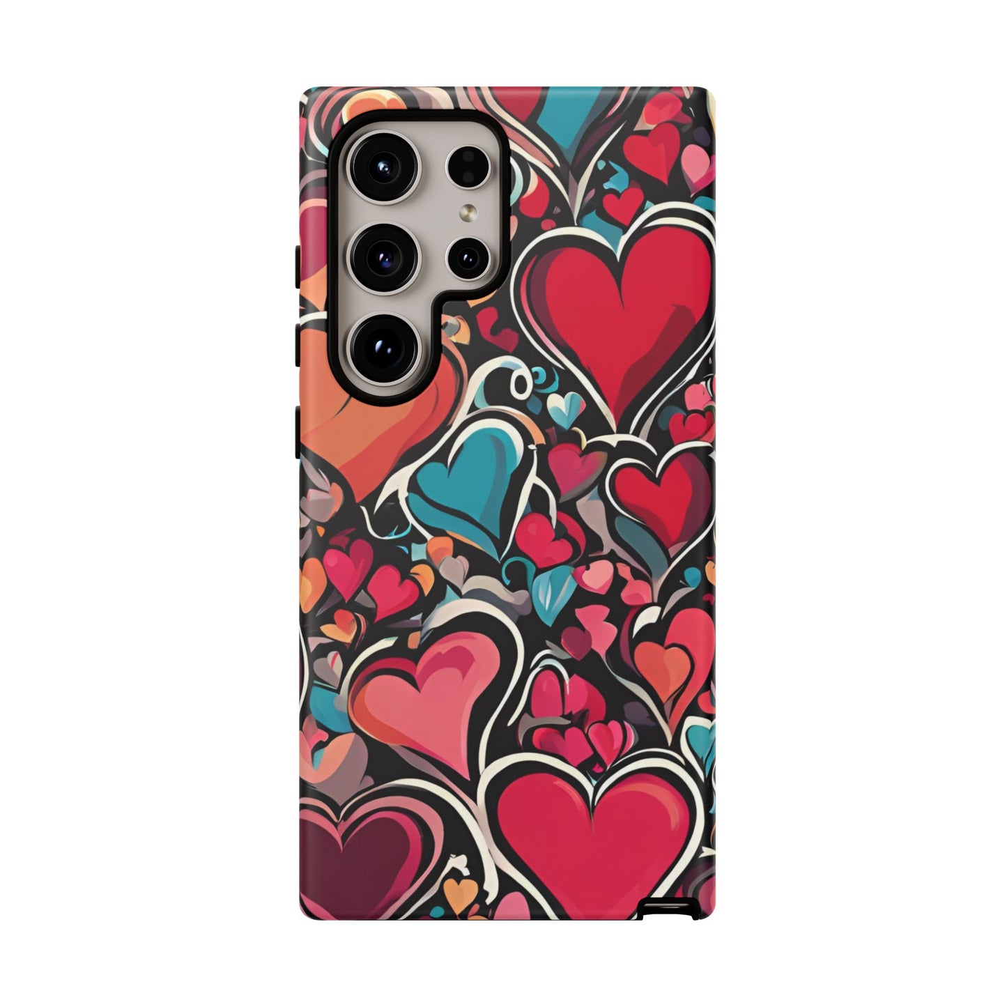 Vibrant Multicolor Heart Art – Samsung Galaxy Case