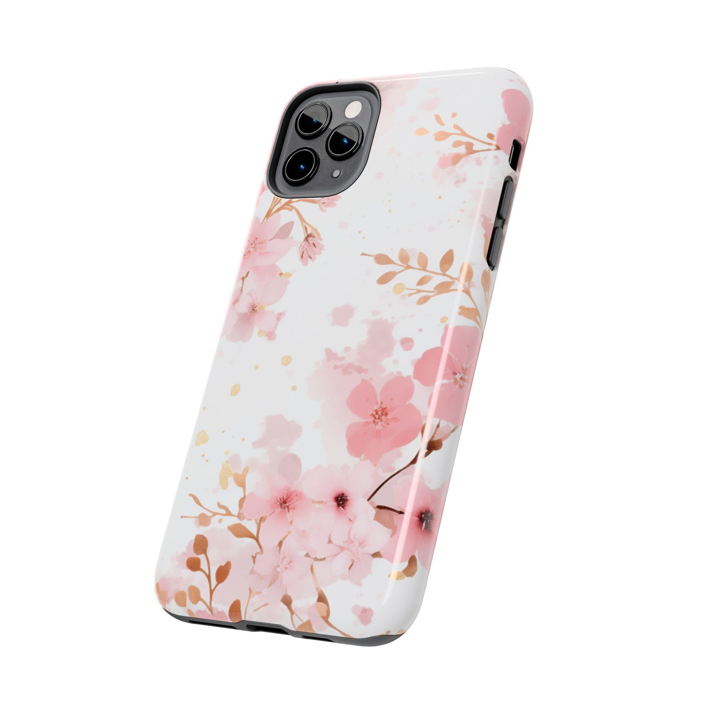 Soft Pink Cherry Blossom iPhone Case – Elegant Floral Design