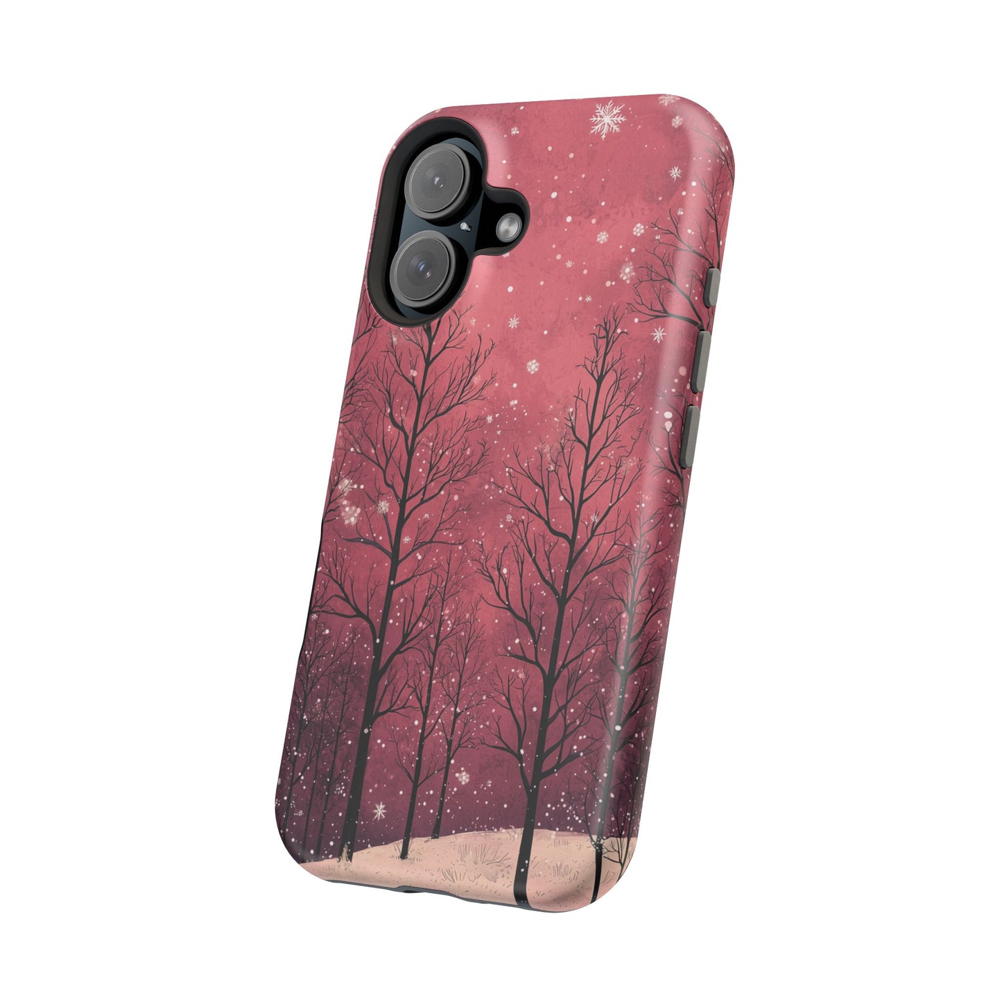 Pink Winter Twilight Forest - MagSafe iPhone Series Case