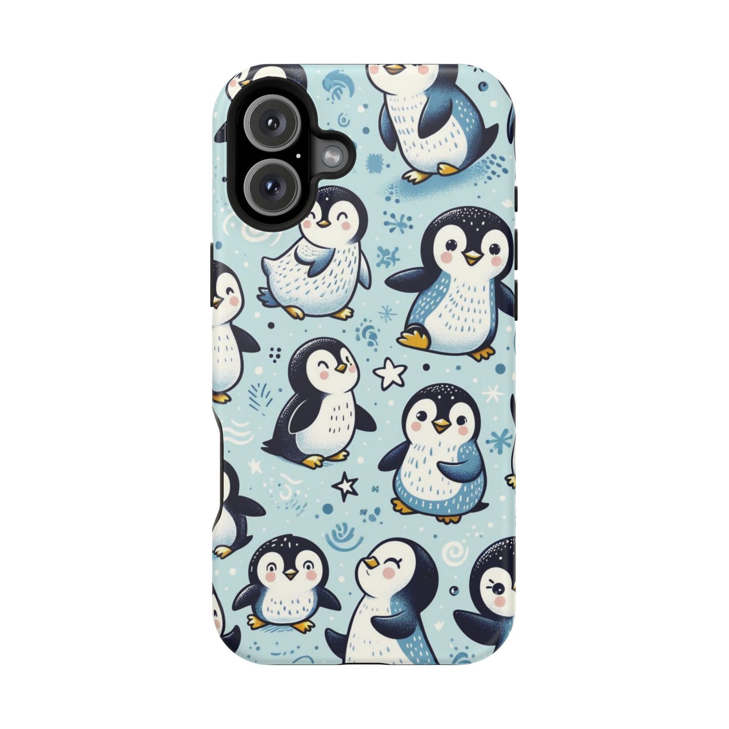 Cute Penguin Parade iPhone Case