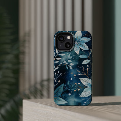 Midnight Frost Botanical – MagSafe iPhone Case