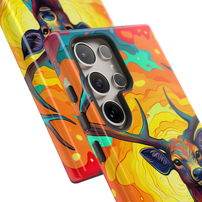 Vibrant Stag in Bloom – Samsung Galaxy Case