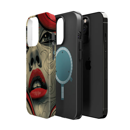 Bold Beauty Red Lips iPhone Case