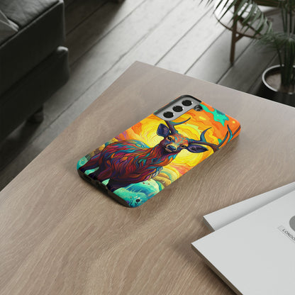 Vibrant Stag in Bloom – Samsung Galaxy Case