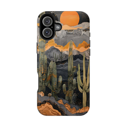 Desert Dusk Cacti iPhone Case