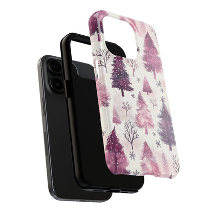 Winter Wonderland Purple Christmas Trees – iPhone Series Case