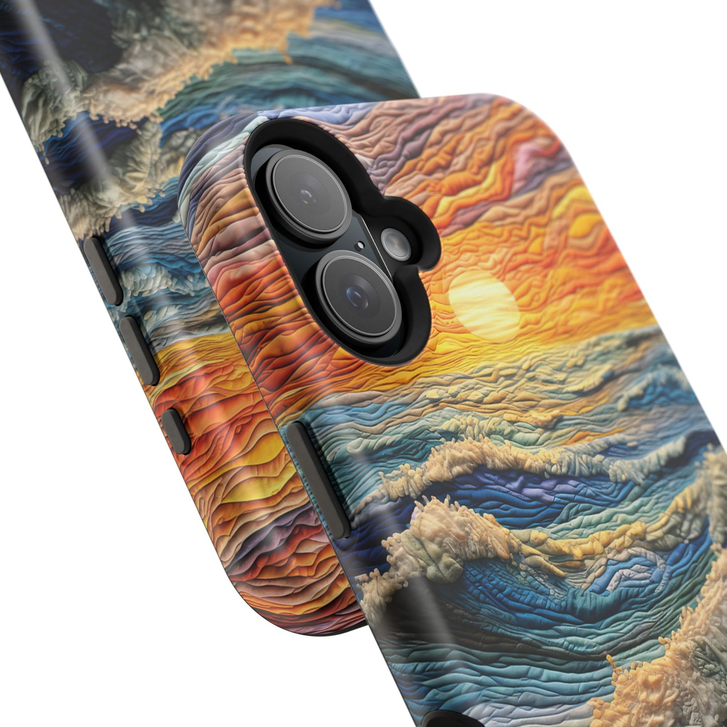 Ocean Sunset Tapestry Waves – MagSafe iPhone Series Case