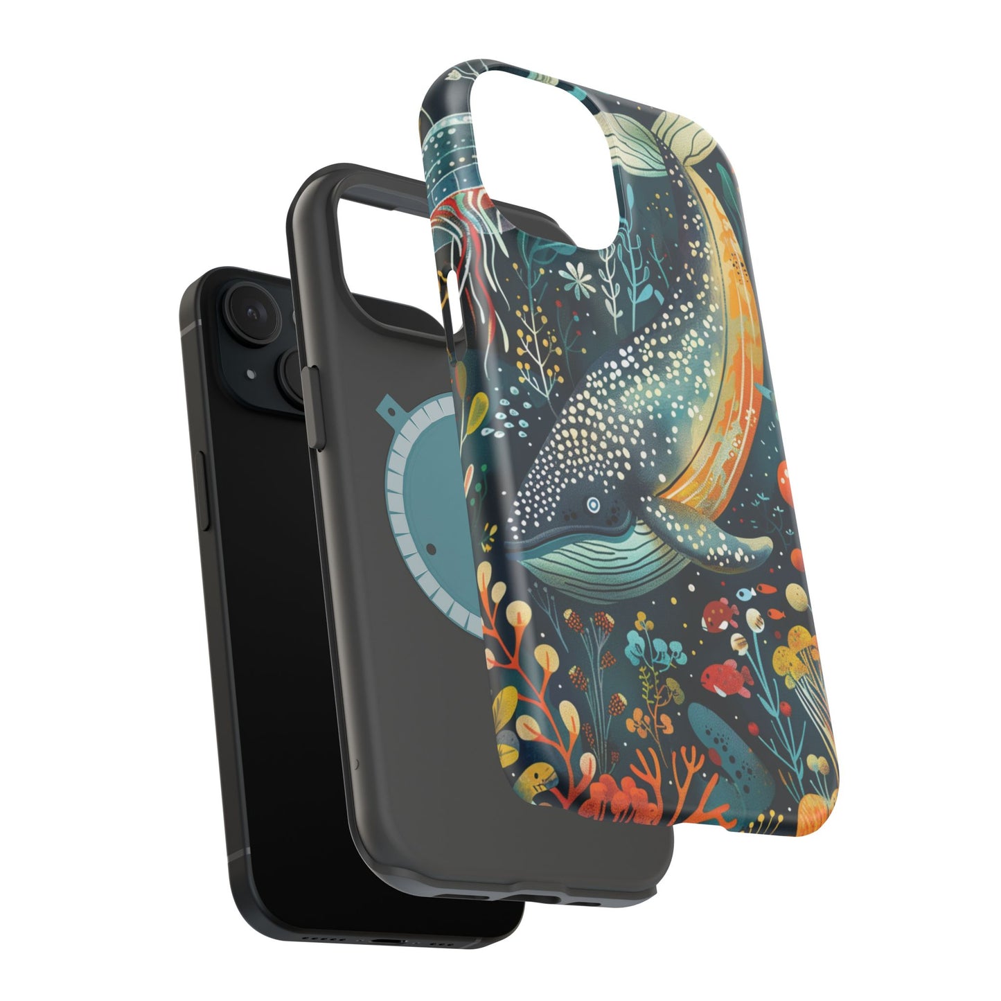 Oceanic Elegance Whale iPhone Case