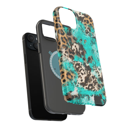 Aqua Splash Leopard - MagSafe iPhone Series Case