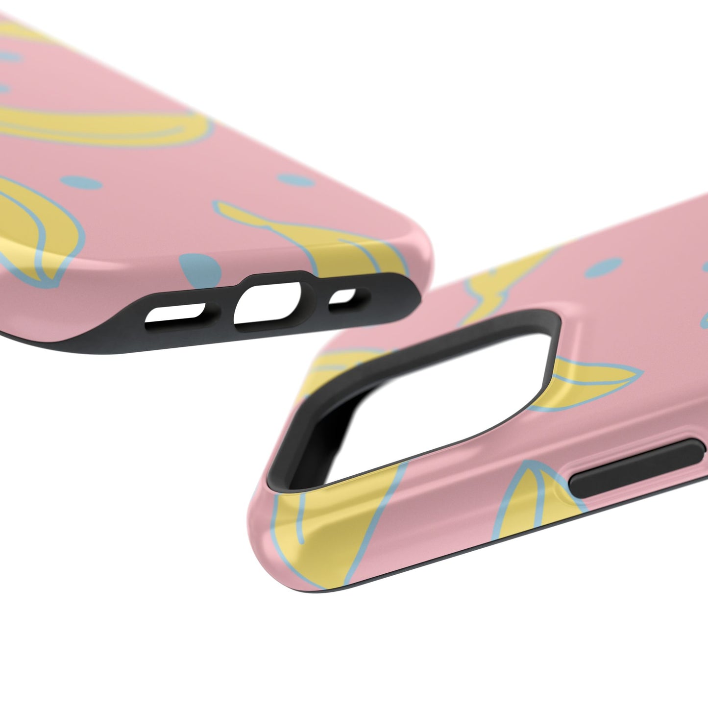 Pink Banana Pop MagSafe iPhone Case – Cute Pastel Design with Fun Retro Vibe