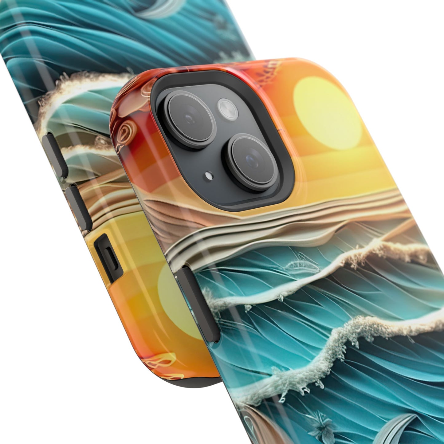 Tropical Sunset Paper Art Ocean – iPhone Series Case