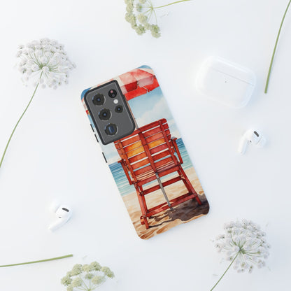 Beachfront Sunset Lounge Samsung Galaxy Case – Rearview Edition