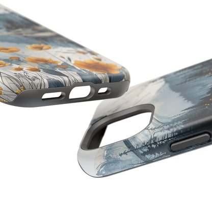 Silver Alpine Wildflower iPhone Case