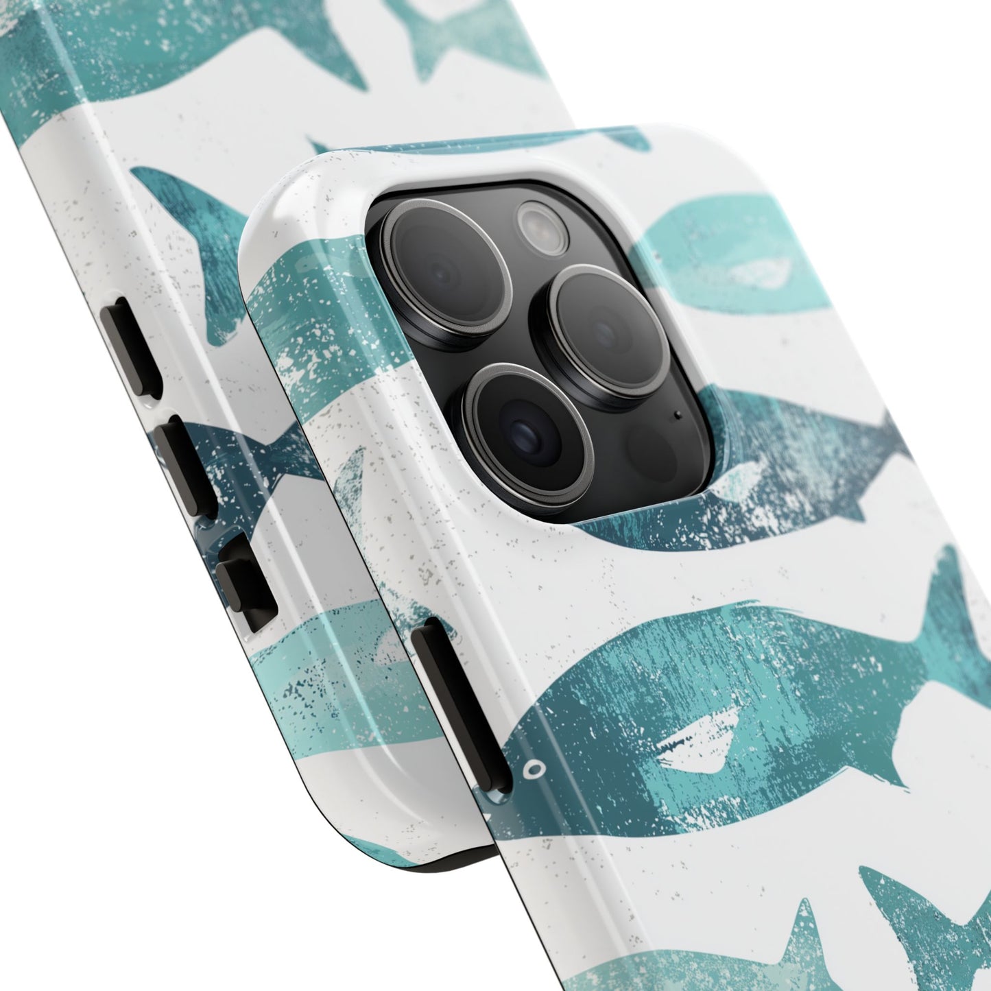 Vintage Blue Fish Print - iPhone Series Case