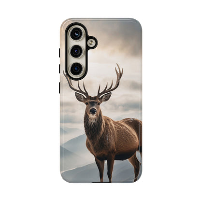 Alpine Majesty: Stag in Snow – Samsung Galaxy Case