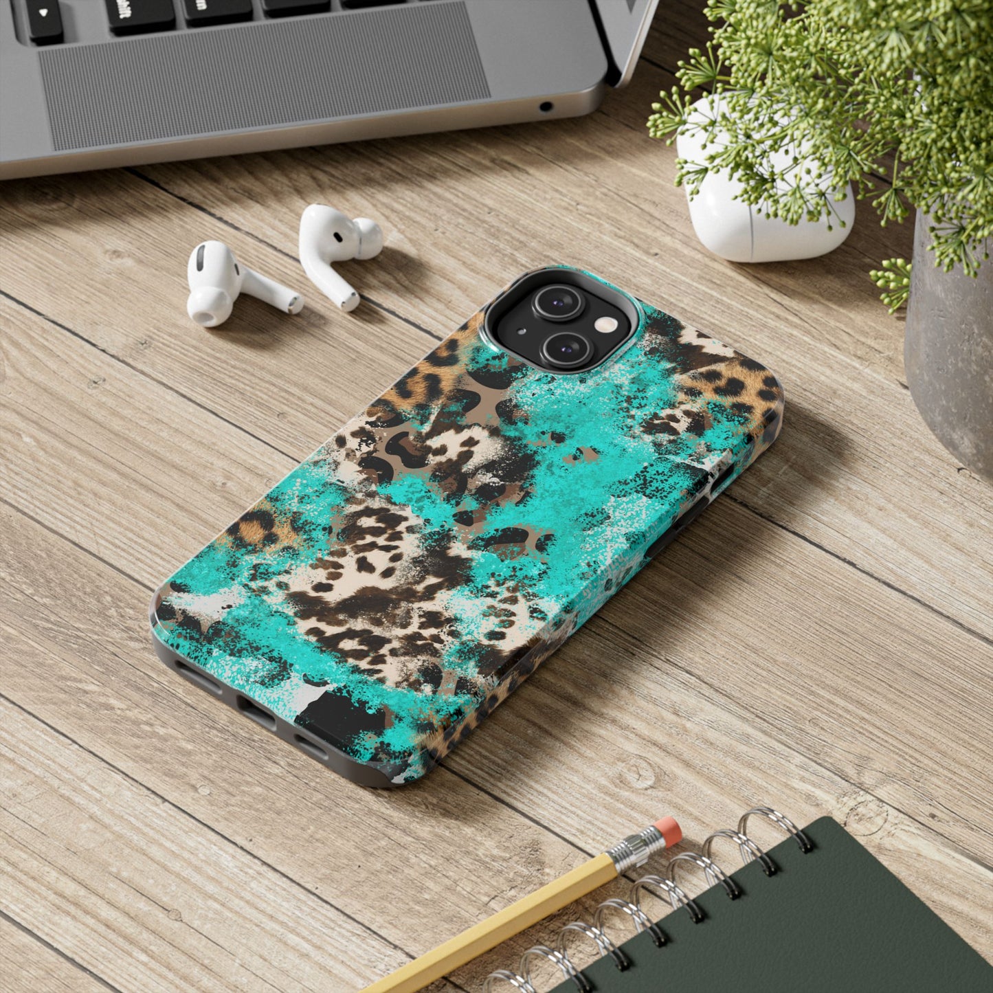 Aqua Splash Leopard - iPhone Series Case