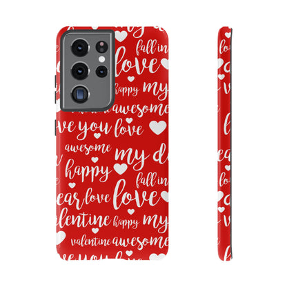 Valentine Words Pattern – Samsung Galaxy Case