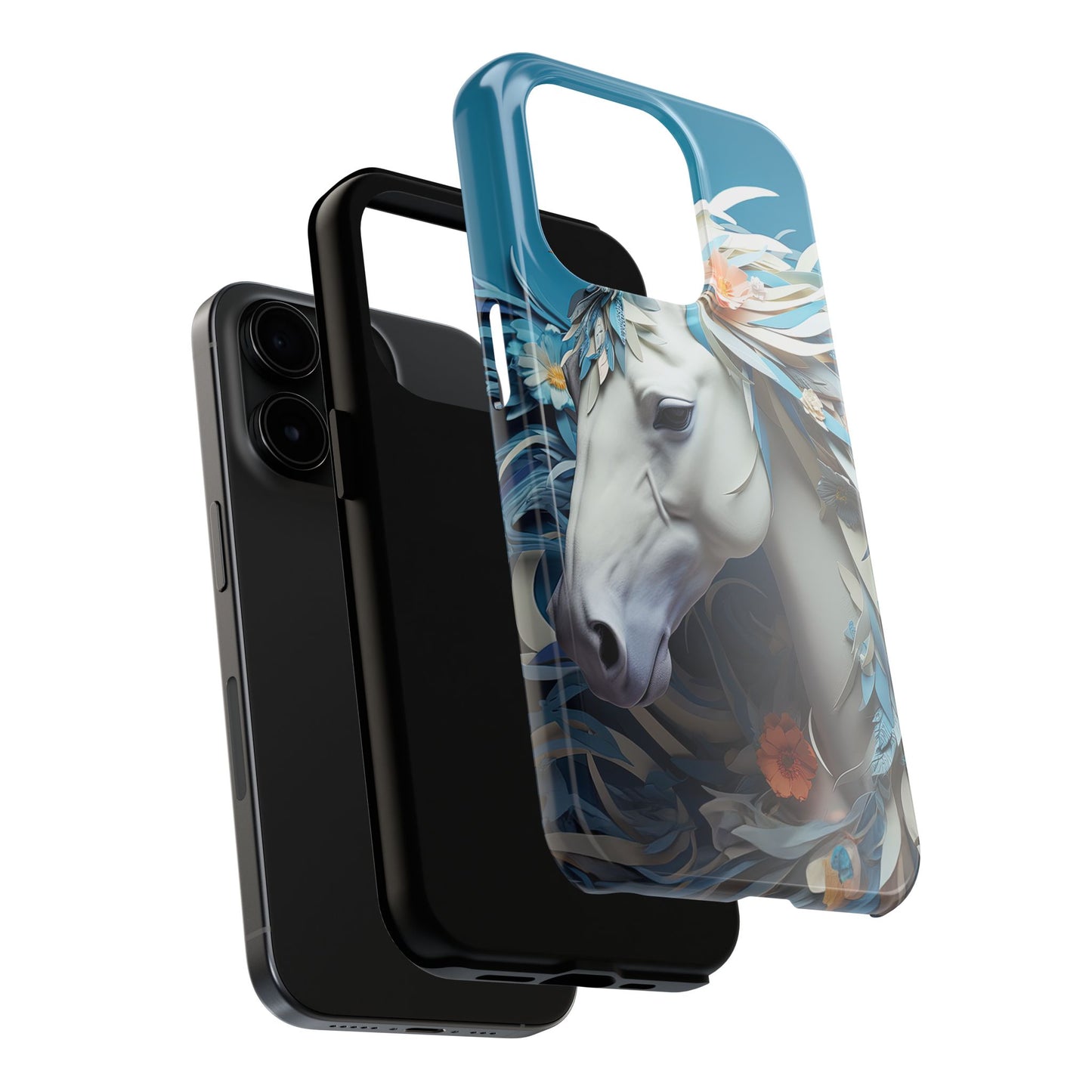 Floral Horse iPhone Case