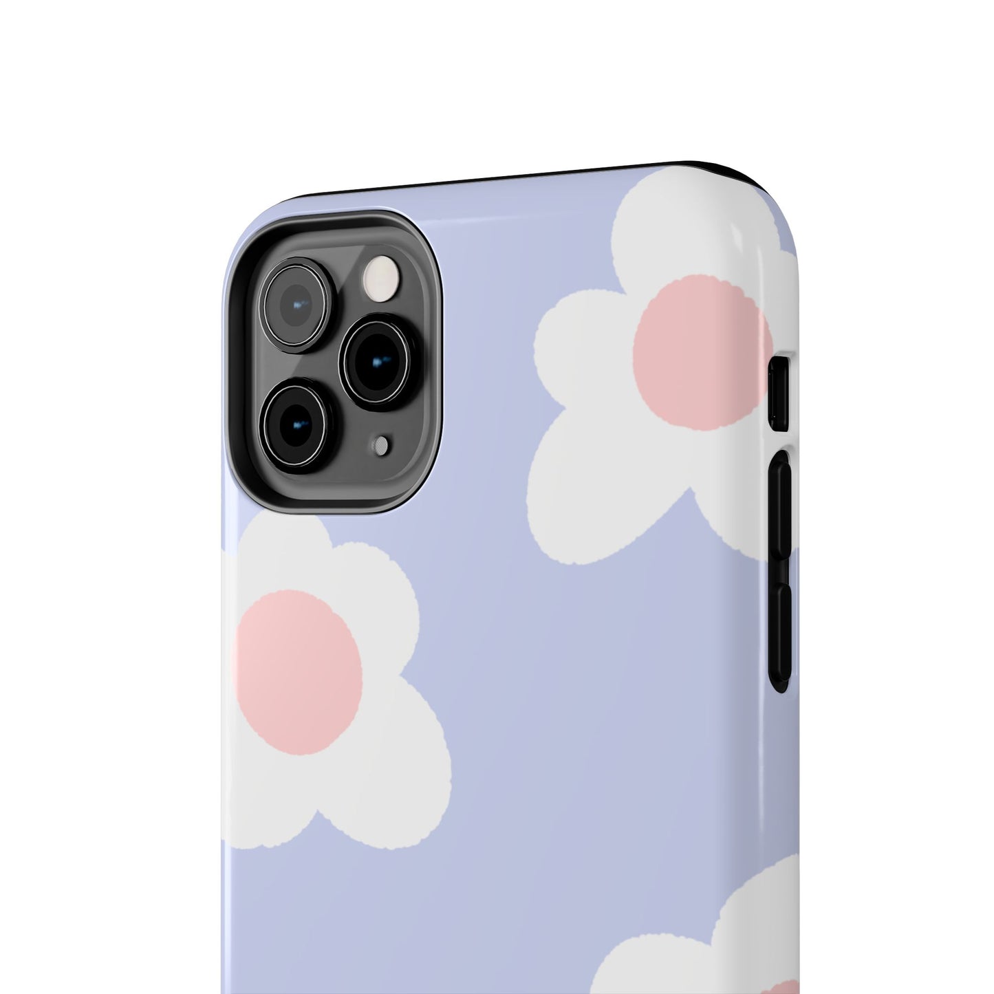 Retro Daisy Pastel Tough iPhone Case – Durable Design with Soft Matte Finish