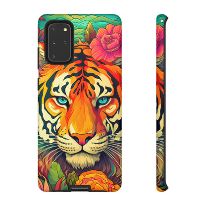 Fierce Rainbow Tiger Art - Samsung Galaxy Case