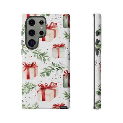 Watercolor Holiday Gifts & Greenery - Samsung Galaxy Series Case