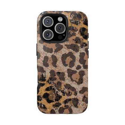 Vintage Distressed Leopard Print - iPhone Series Case