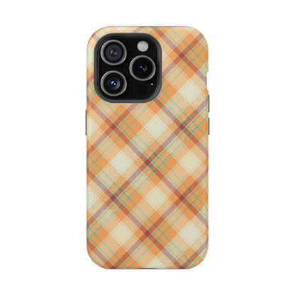 MagSafe Case - Warm Autumn Plaid Design