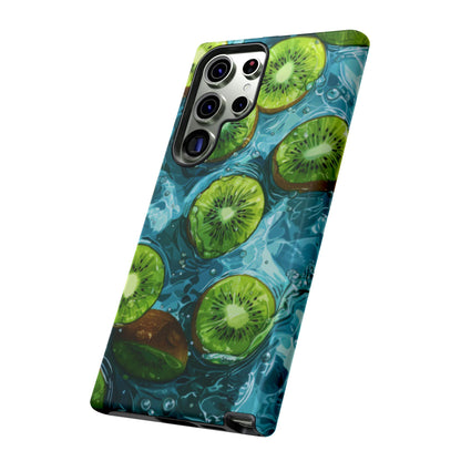 Tropical Kiwi Splash Samsung Galaxy  Case – Tough Dual-Layer, Vibrant Summer Design