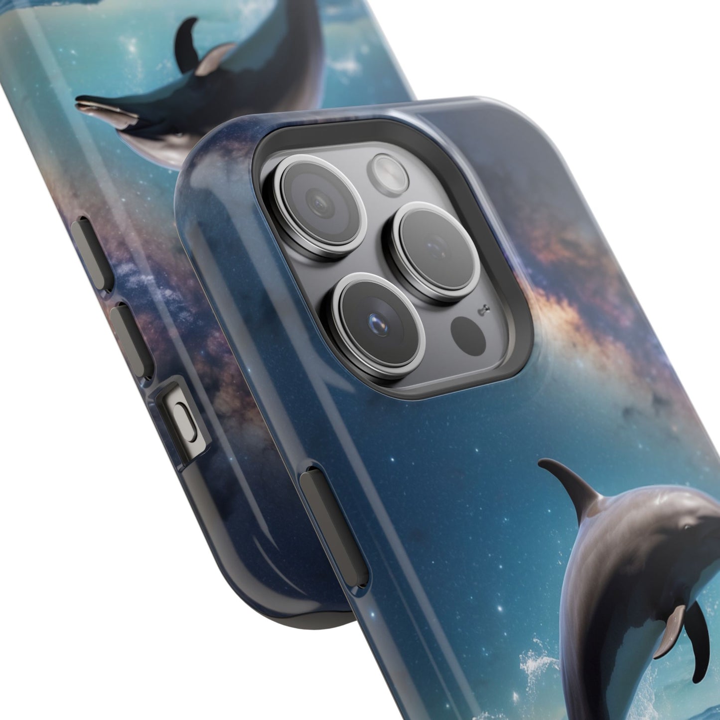 Dolphin Galaxy Splash - MagSafe-Compatible Case