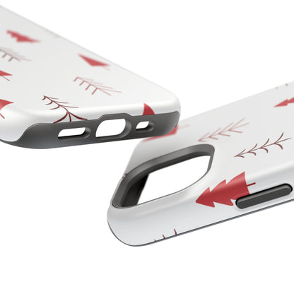 Scandi Red Pine Trees - MagSafe iPhone Series Case