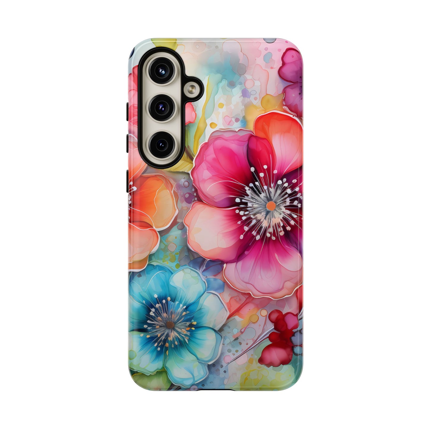 Vibrant Watercolor Floral Garden - Samsung Galaxy Series Case