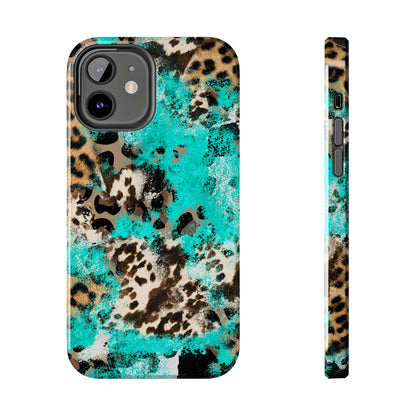 Aqua Splash Leopard - iPhone Series Case