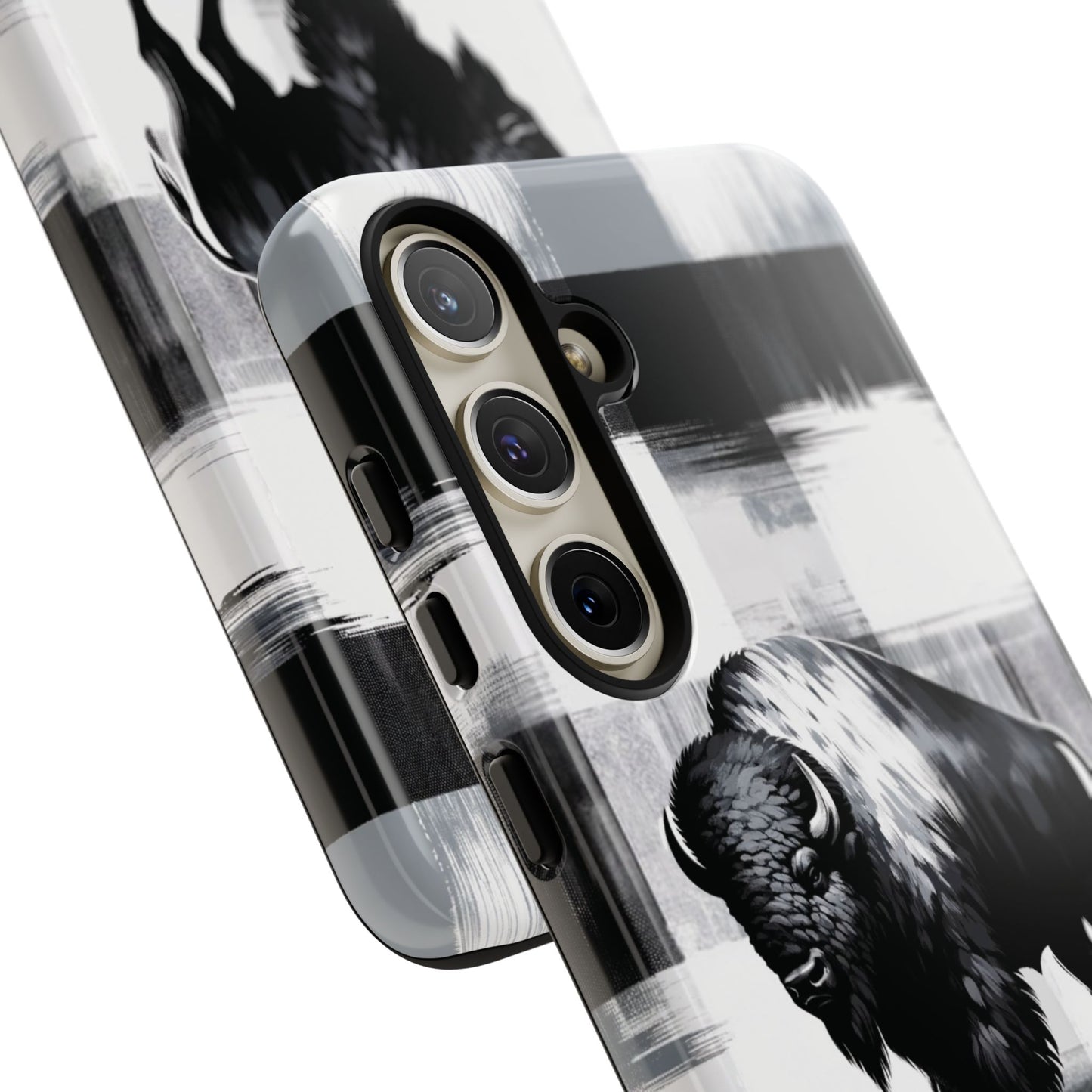 Black White Buffalo Plaid Phone Case! - BOGO Cases